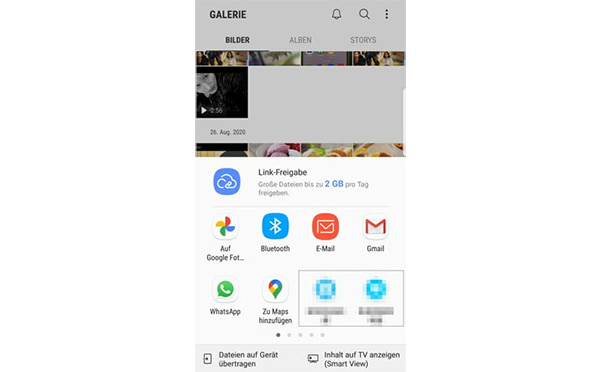Daten mit Bluetooth übertragen