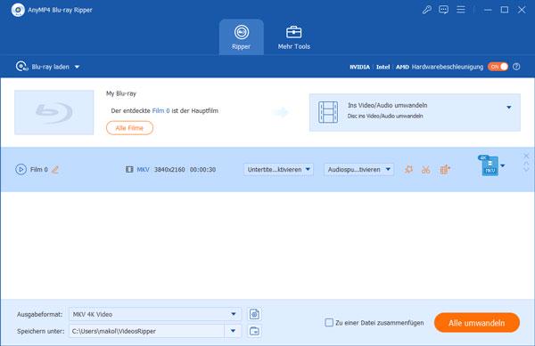 Blu-ray ISO in MKV umwandeln