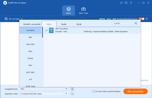 Blu-ray verlustfrei rippen