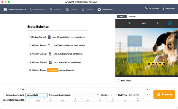 AnyMP4 DVD Creator für Mac