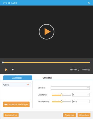 Video für Blu-ray bearbeiten 