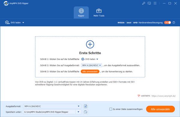 AnyMP4 DVD Ripper starten