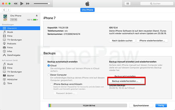 iTunes-Backup