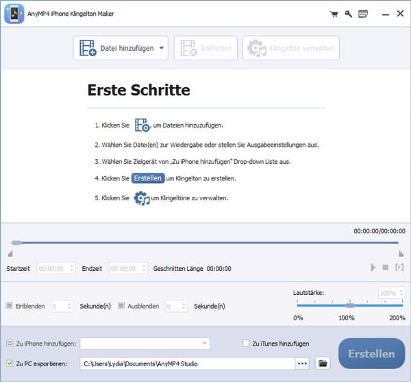 Das Programm starten
