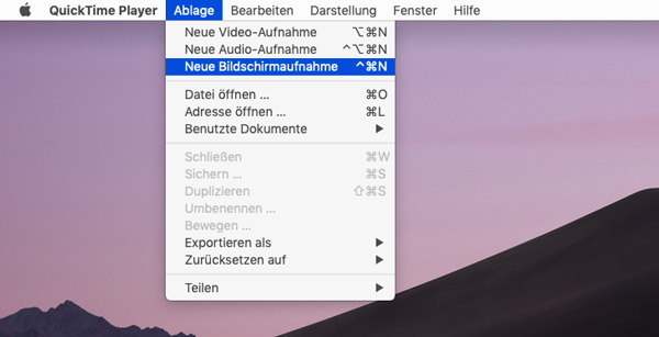 FaceTime mit QuickTime aufnehmen