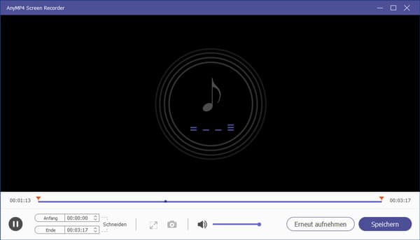 Sunshine Live Audioaufnahme speichern