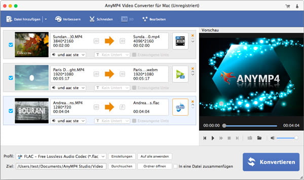 Videodatei hinzufügen