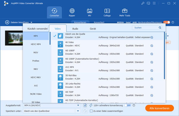M2TS in MP4 konvertiren