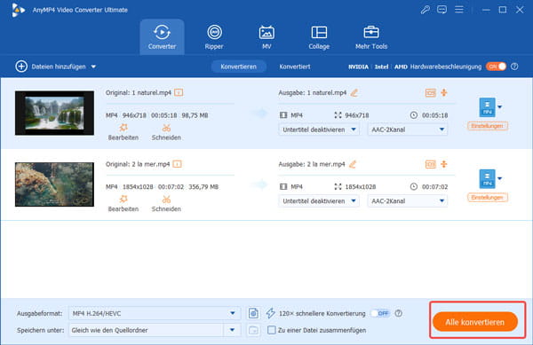 MP4 Video zusammenfügen