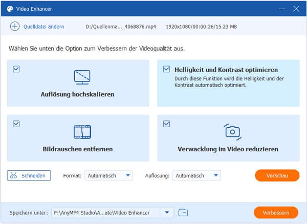 Videoqualität verbessern