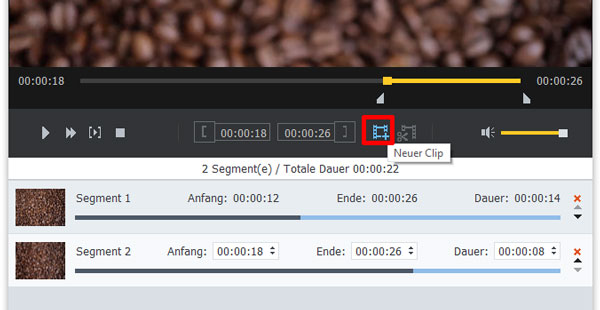 neuen Clip erstellen