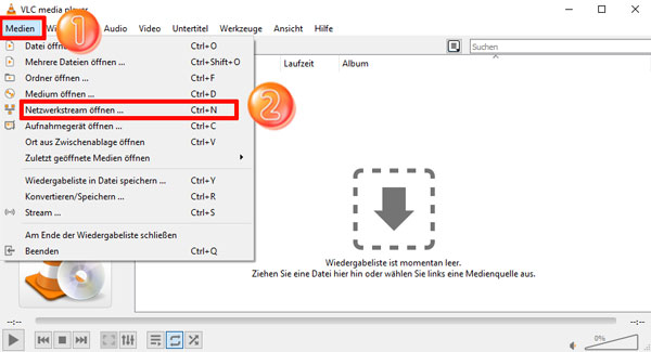 YouTube-Inhalte öffnen