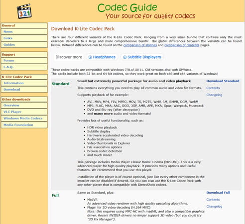 Codec Guide