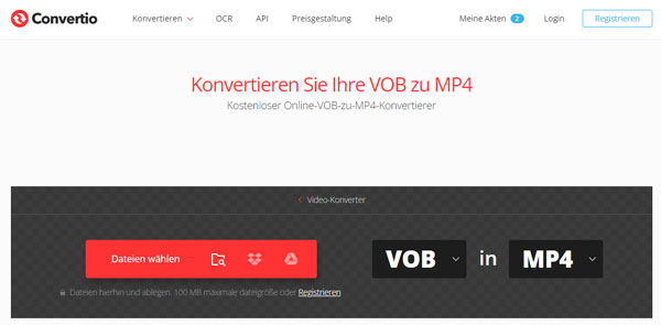 DVD rippen mit Convertio